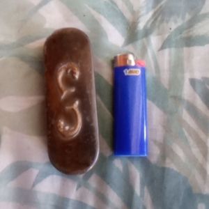 Vintage brass box with pisces symbol